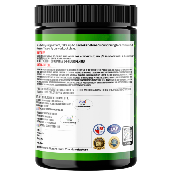 Torpedo Explosive High Energy Pre-workout Supplement 60 Servings - Image 3