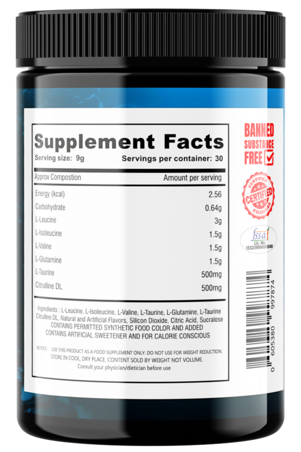 Rapier Performance BCAAs powerful all in one Bcaa & energy 30 Servings - Image 2